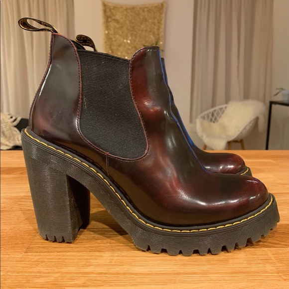 Dr. Martens Shoes - Dr. Martens Hurston Arcadia Cherry Red Sz 9